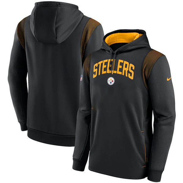 Men's Pittsburgh Steelers Black Sideline Stack Performance Pullover Hoodie,We sell and wholesale Men's Pittsburgh Steelers Black Sideline Stack Performance Pullover Hoodie on line form chian!